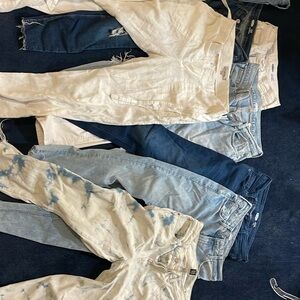 BUNDLE (8 Pairs) SIZE 4 JEANS